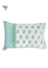 40s Cotton Pillow Cover In Paisley Block Print