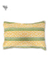 40s Cotton Pillow Cover In Ikat Block Print