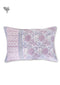 40s Cotton Pillow Cover in Floral Block Print