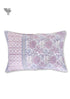 40s Cotton Pillow Cover in Floral Block Print