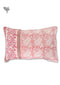 40s Cotton Pillow Cover in Floral Block Print