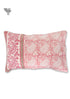 40s Cotton Pillow Cover in Floral Block Print