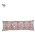 20s Cotton Cushion Cover In Indian Blue and Brick Red Floral Print