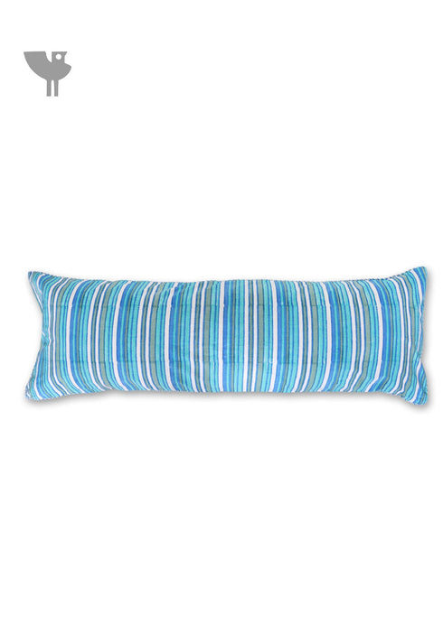 20s Cotton Lumbar Cushion Cover in Floral Block Print