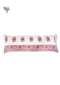 20s Cotton Lumbar Cushion Cover in Floral Block Print