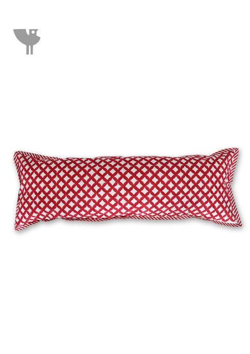 20s Cotton Cushion Cover In Graphic Block Print