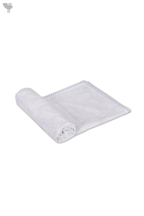 Mulmul Cotton Khasto Dohar In Paisley Block Print