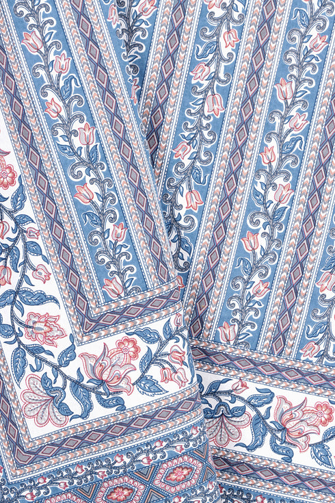 20s Cotton Bed Cover In Floral Print