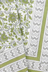 20s Cotton Bed Cover in Floral Block Print