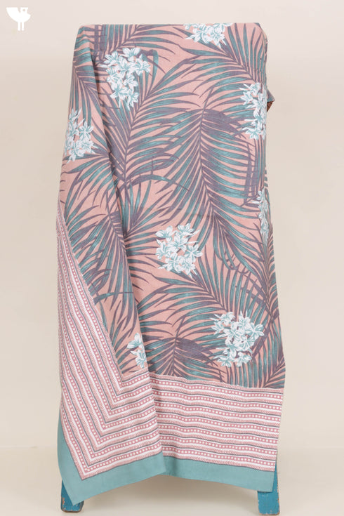 20s Cotton Bed Cover In Foliage Print