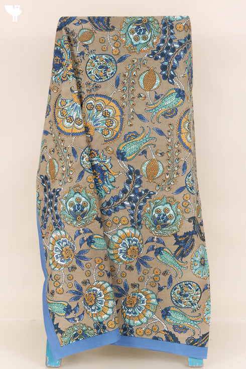 20s Cotton Bed Cover In Floral Print