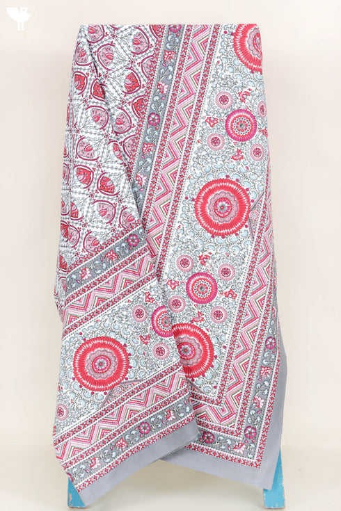 20s Cotton Bed Cover In Floral Print