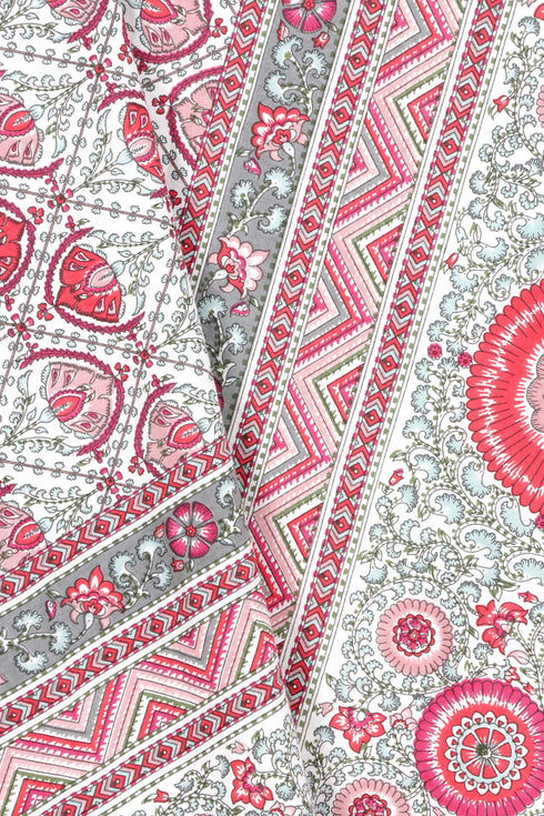 20s Cotton Bed Cover In Floral Print