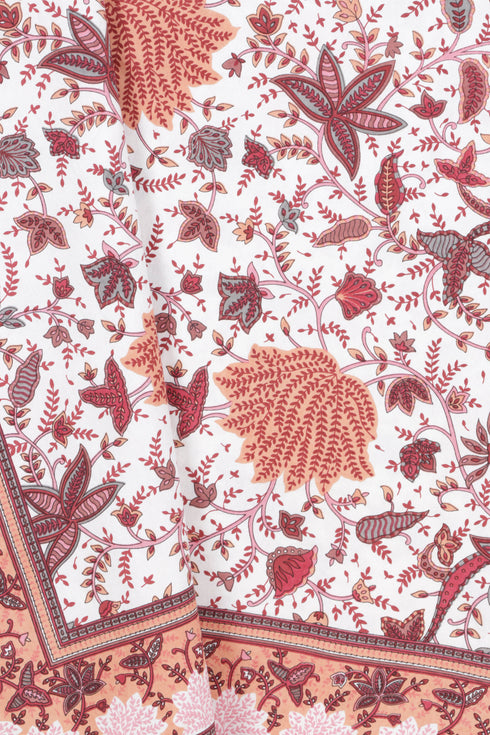 20s Cotton Bed Cover In Floral Print