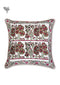 20s Cotton Cushion Cover in Floral Block Print