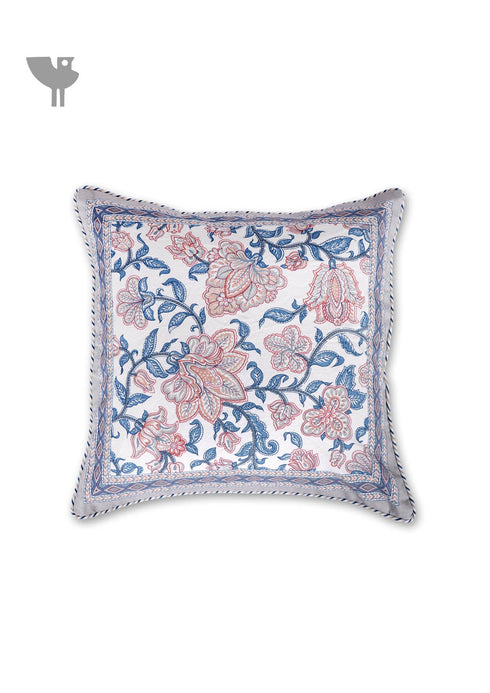 20s Cotton Cushion Cover In Floral Print