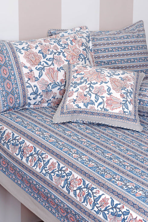 20s Cotton Cushion Cover In Floral Print