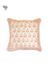 20s Cotton Cushion Cover in Block Print with Piping