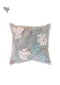20s Cotton Cushion Cover In Sky Blue And Grey Foliage Print