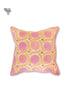 20s Cotton Cushion Cover in Block Print with Piping