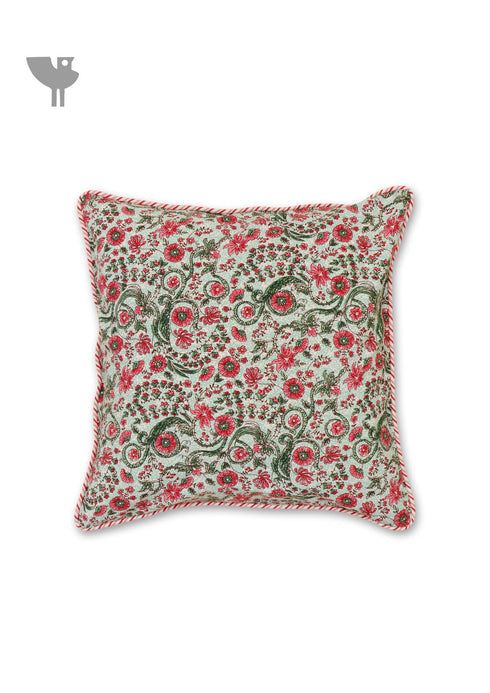 20s Cotton Cushion Cover In Floral Print