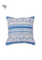 20s Cotton Cushion Cover in Block Print with Piping