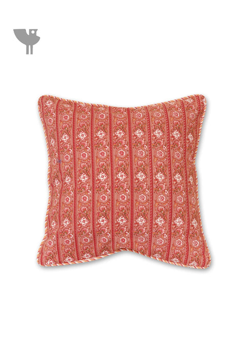 20s Cotton Cushion Cover In Floral Print