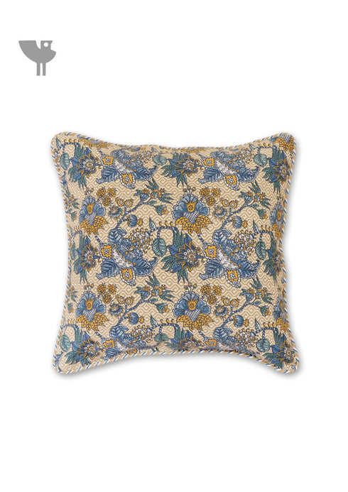 20s Cotton Cushion Cover In Floral Print