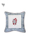 20s Cotton Cushion Cover in Floral Block Print