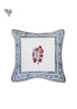20s Cotton Cushion Cover in Floral Block Print
