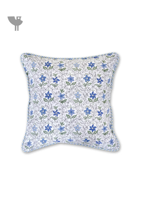 20s Cotton Cushion Cover In Floral Print