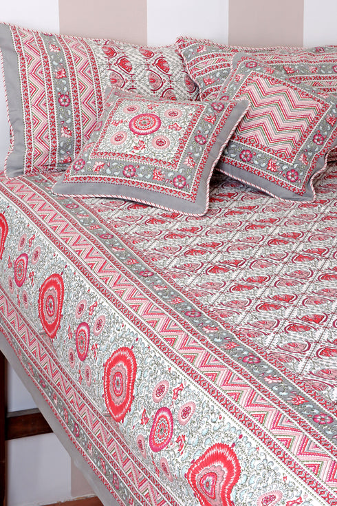 20s Cotton Cushion Cover In Floral Print