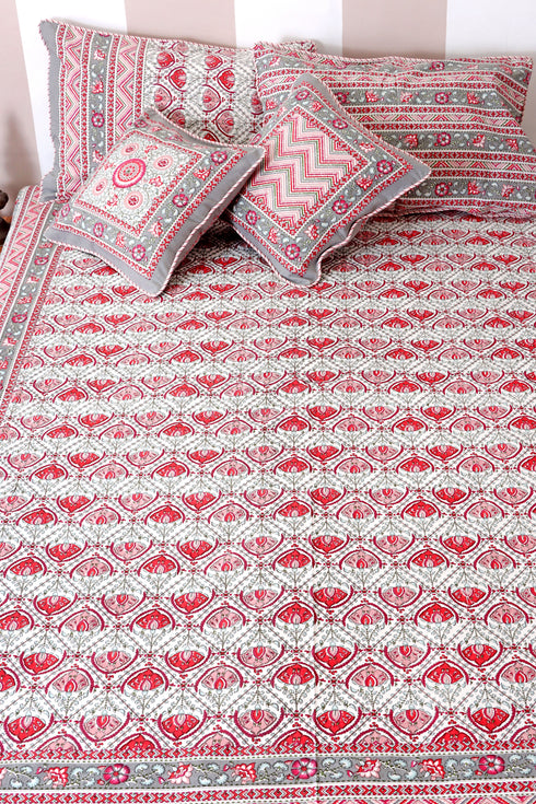 20s Cotton Cushion Cover In Floral Print