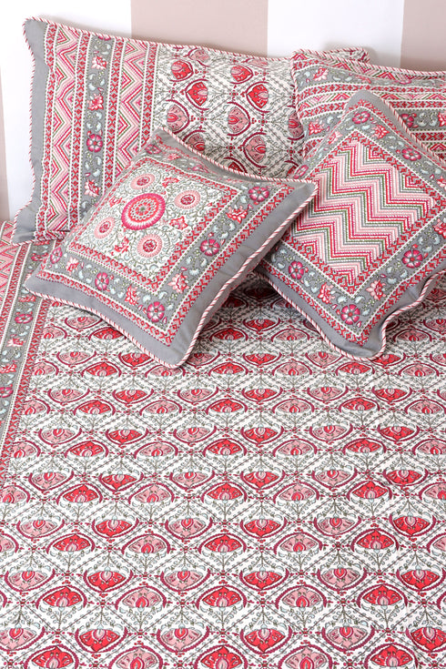 20s Cotton Cushion Cover In Floral Print