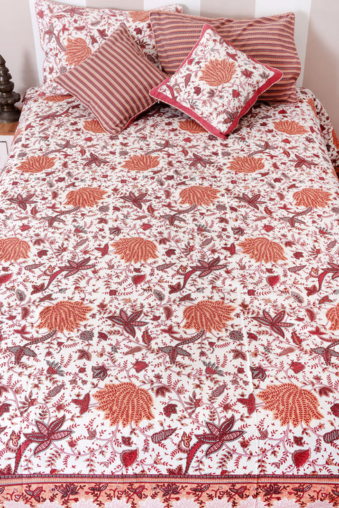 20s Cotton Cushion Cover In Floral Print