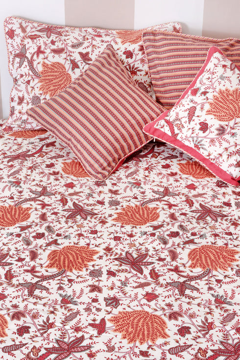 20s Cotton Cushion Cover In Floral Print