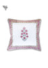 20s Cotton Cushion Cover in Floral Block Print