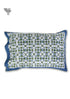 40s Cotton Pillow Cover in Graphic Block Print