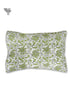 40s Cotton Pillow Cover in Floral Block Print