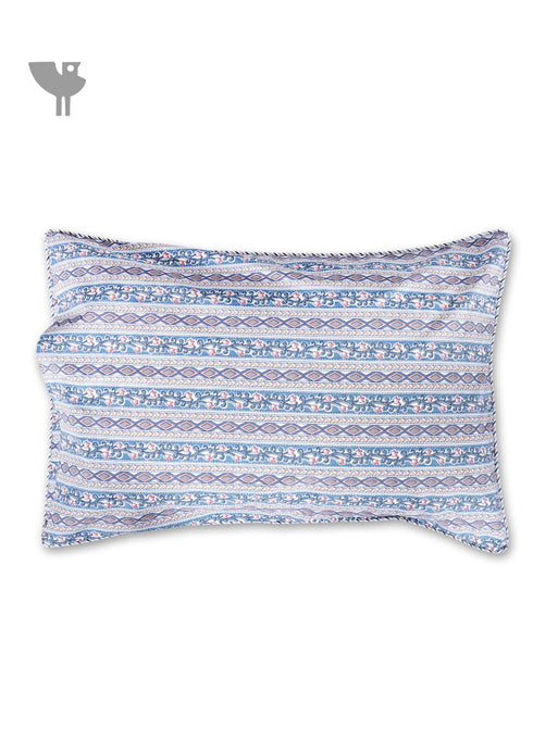 40s Cotton Pillow Cover in Floral Print