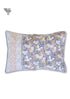 40s Cotton Pillow Cover in Floral Block Print