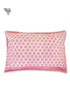 40s Cotton Pillow Cover in Block Print