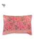 40s Cotton Pillow Cover in Floral Block Print