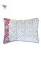 40s Cotton Pillow Cover in Block Print