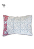 40s Cotton Pillow Cover in Block Print