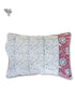 40s Cotton Pillow Cover in Block Print
