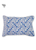 40s Cotton Pillow Cover in Block Print
