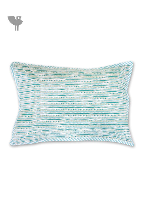 40s Cotton Pillow Cover In Graphic Print