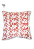 20s Cotton Cushion Cover in Block Print with Piping