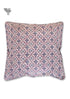 20s Cotton Cushion Cover in Block Print with Piping